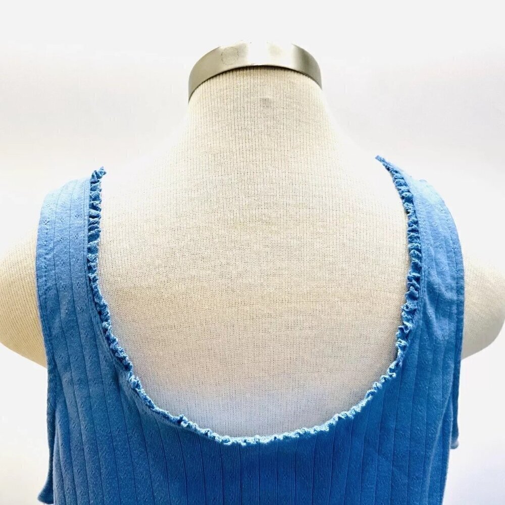NWT SO GOODS FOR LIFE Juniors Sleeveless Pullover Hensley Neck Blue Shirt XXL - Picture 8 of 9